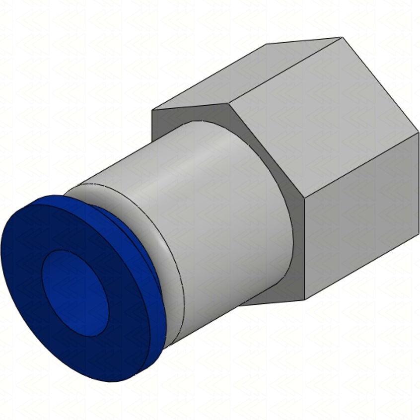 złączka ''prosta'' 6mm z gwintem wew 1/8''