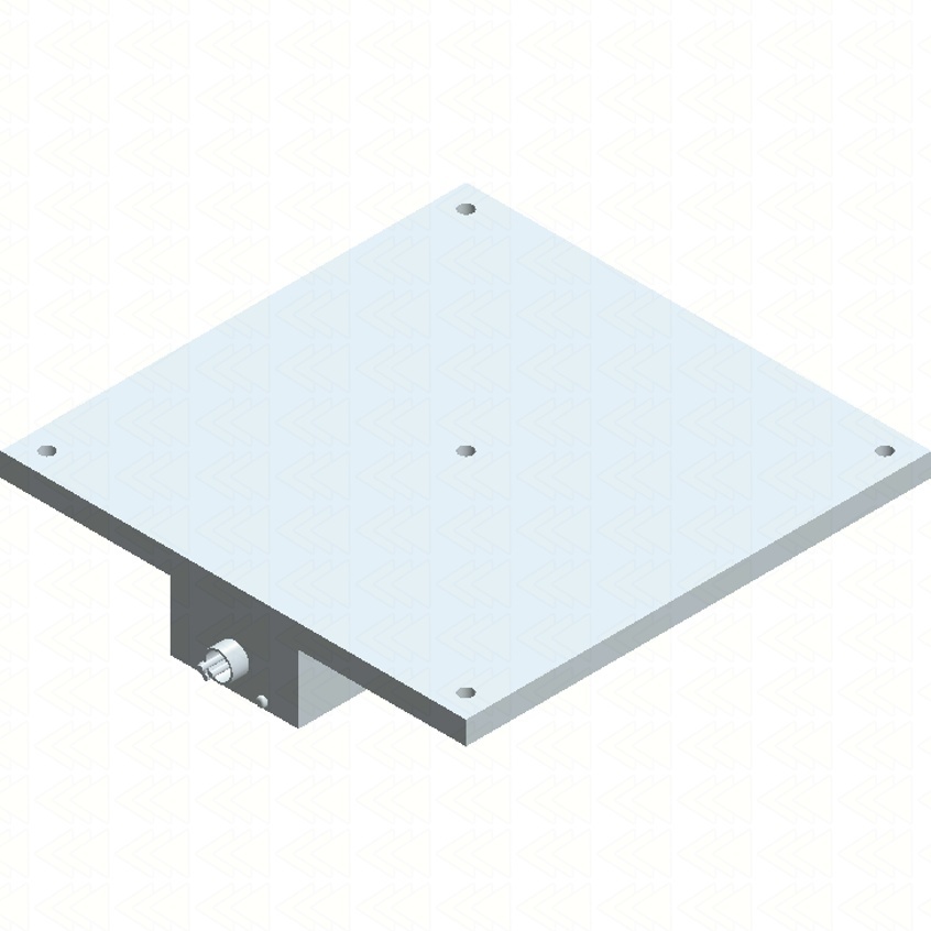 Grzałka płaska gruba odlewana 400x400 5000W
