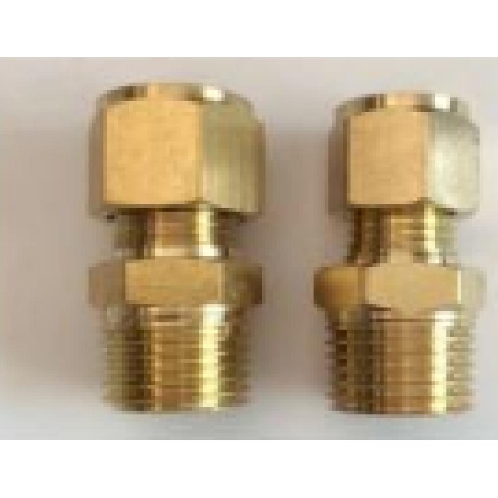 Straight connector 10x1/6mm for copper pipe