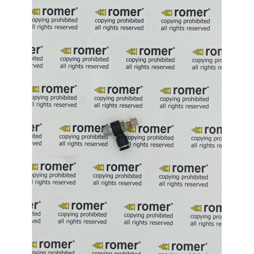 Conector angular 8mm 1/4'' com ajuste