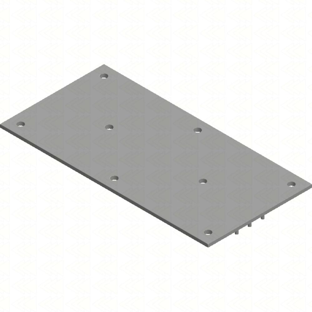 Grzałka płaska cienka 400x200 3x400V 2500W