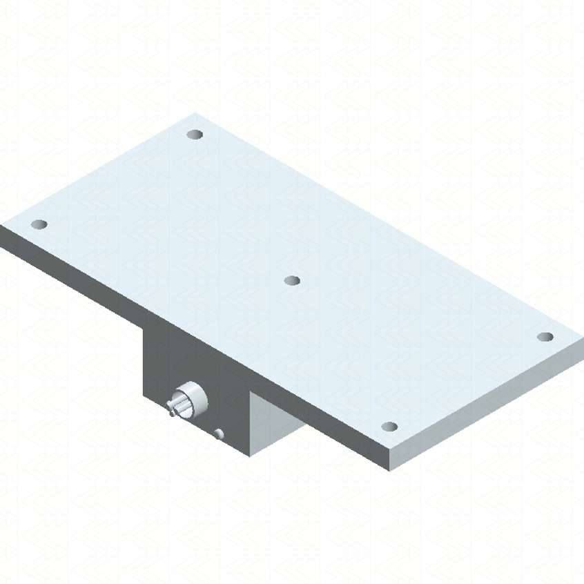 Grzałka płaska gruba odlewana 400x200 2500W