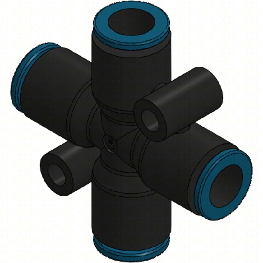 Złączka krzyżakowa 4x8mm